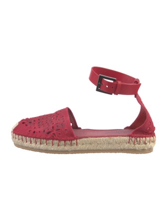 Valentino Rockstud Accents Leather Espadrilles