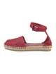 Valentino Rockstud Accents Leather Espadrilles