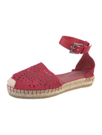 Valentino Rockstud Accents Leather Espadrilles
