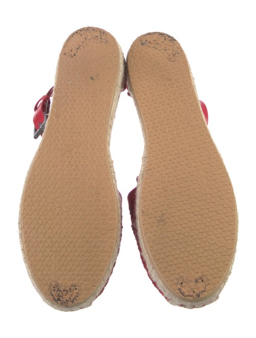 Valentino Rockstud Accents Leather Espadrilles