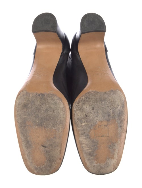 Valentino Leather Chain-Link Accents Boots