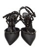 Valentino Rockstud Accents Leather T-Strap Pumps