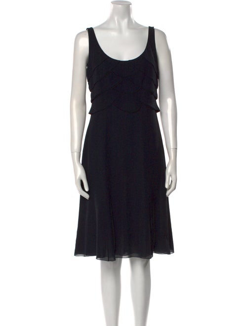 Valentino Scoop Neck Knee-Length Dress