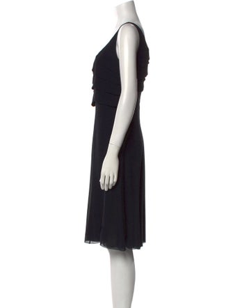 Valentino Scoop Neck Knee-Length Dress