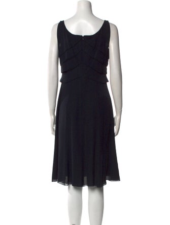 Valentino Scoop Neck Knee-Length Dress
