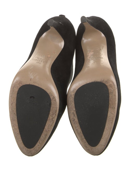 Valentino Suede Ruffle Embellishment Lace-Up Boots