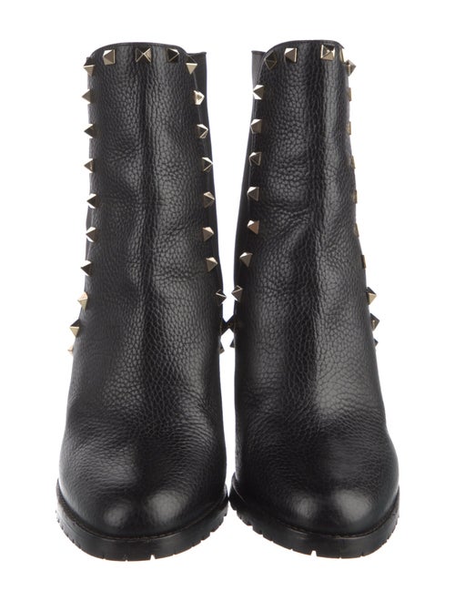 Valentino Rockstud Accents Leather Chelsea Boots