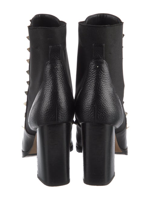 Valentino Rockstud Accents Leather Chelsea Boots