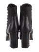 Valentino Rockstud Accents Leather Chelsea Boots