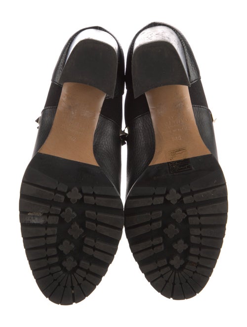 Valentino Rockstud Accents Leather Chelsea Boots