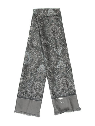 Valentino Silk Paisley Print Scarf