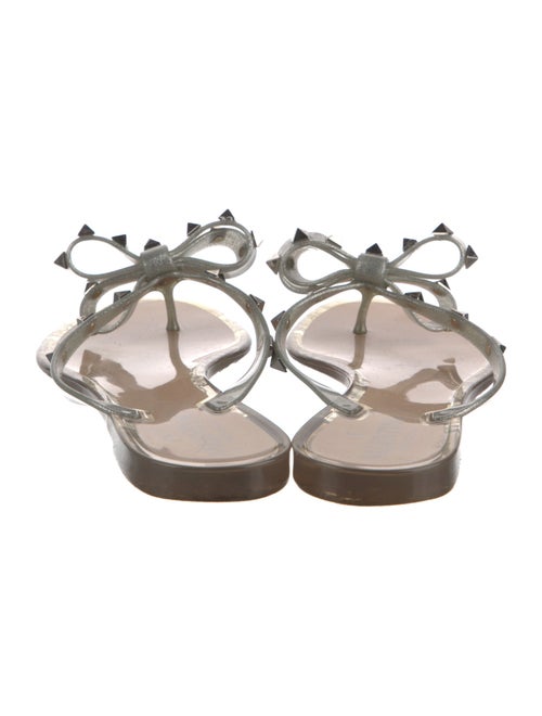 Valentino Rockstud Accents Rubber Slides