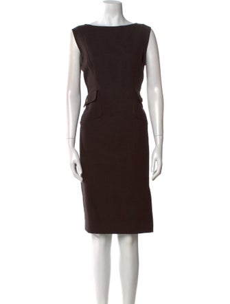 Valentino Wool Knee-Length Dress