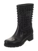 Valentino Rockstud Accents Rubber Rain Boots
