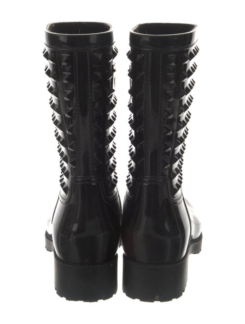 Valentino Rockstud Accents Rubber Rain Boots