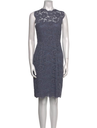 Valentino Crew Neck Knee-Length Dress