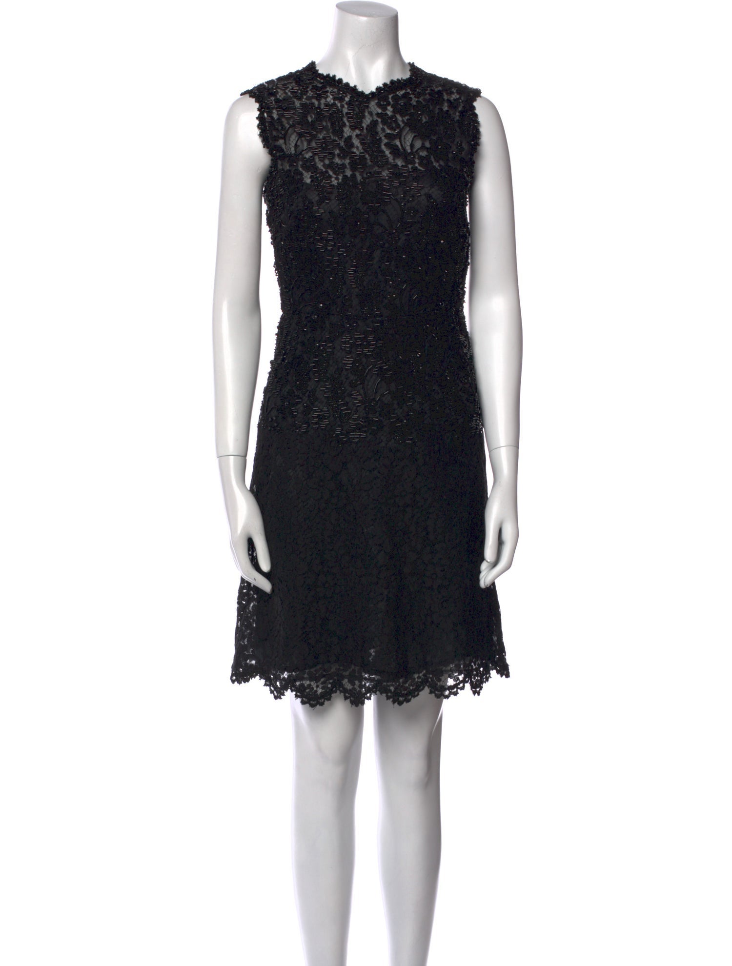 Valentino Crew Neck Mini Dress