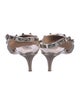 Valentino Rockstud Accents Leather Slingback Pumps