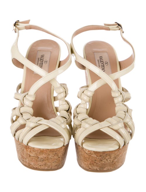 Valentino Patent Leather Slingback Sandals