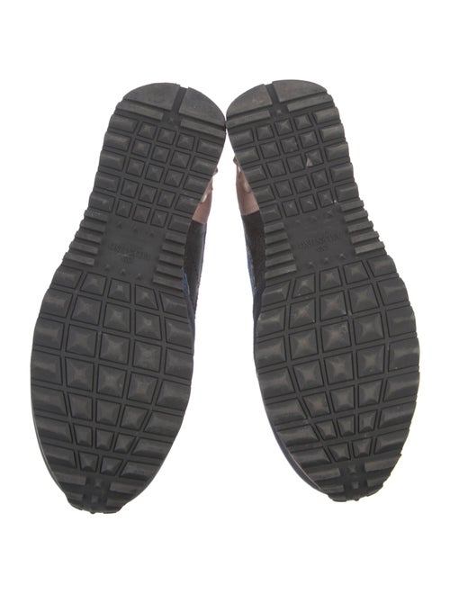 Valentino Rockstud Accents Suede Sneakers