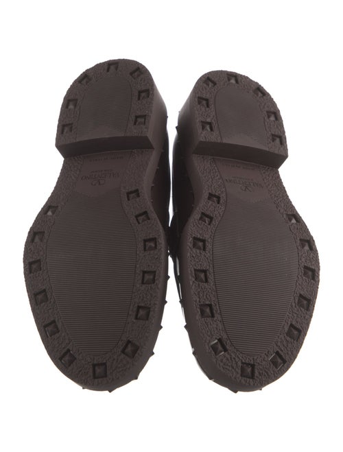 Valentino Rockstud Accents Leather Dress Loafers