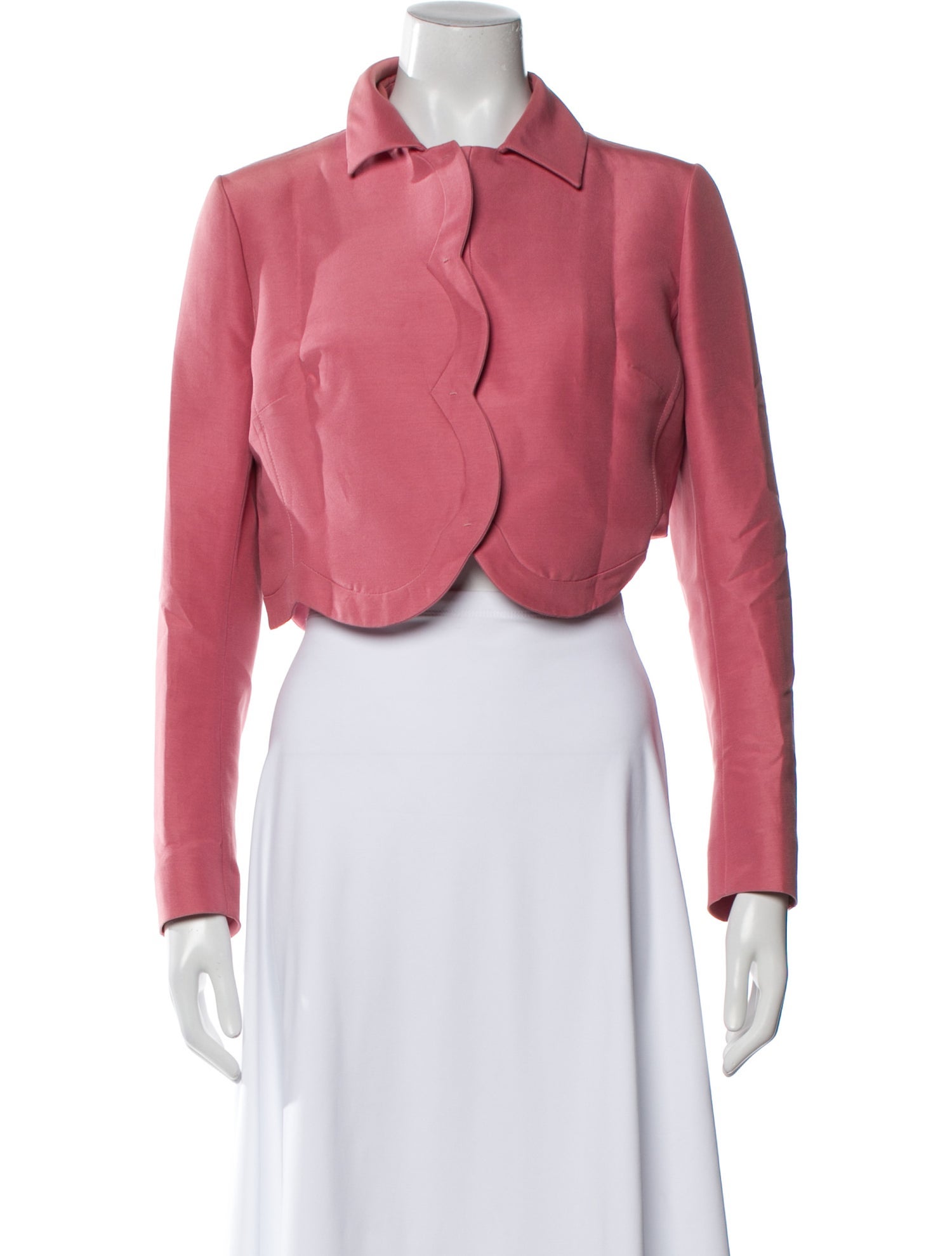 Valentino Long Sleeve Crop Top