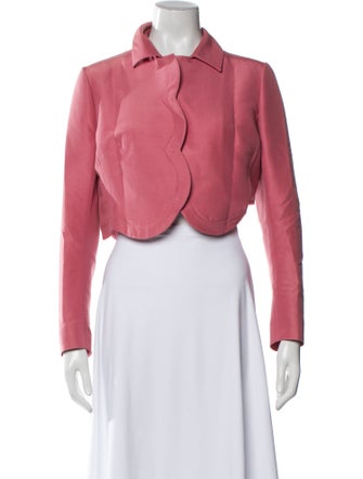 Valentino Long Sleeve Crop Top