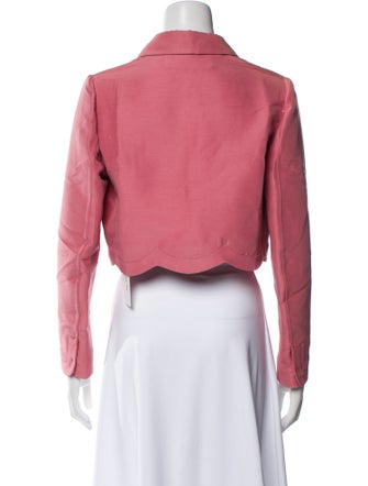 Valentino Long Sleeve Crop Top