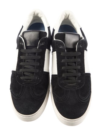 Valentino Rockstud Accents Suede Sneakers