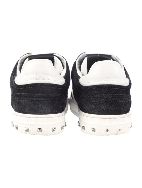 Valentino Rockstud Accents Suede Sneakers