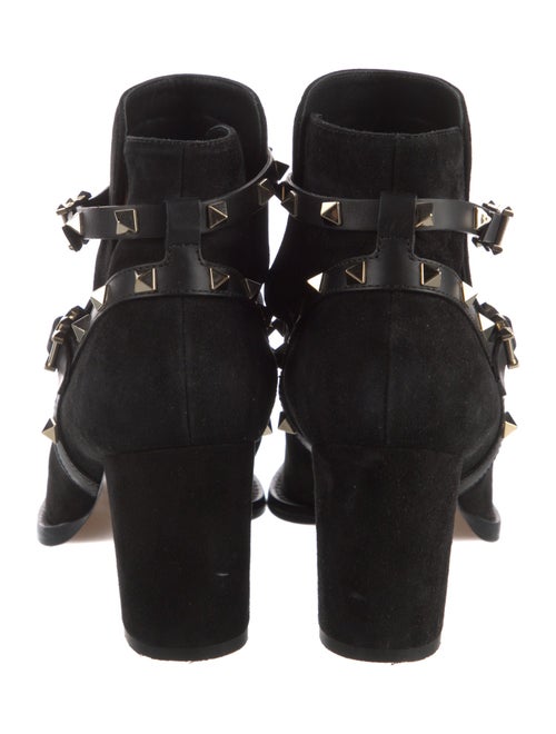 Valentino Rockstud Accents Suede Boots