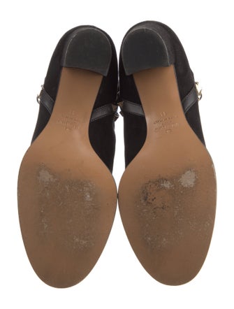 Valentino Rockstud Accents Suede Boots