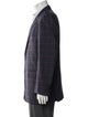 Valentino Virgin Wool Plaid Print Blazer