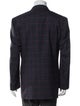 Valentino Virgin Wool Plaid Print Blazer