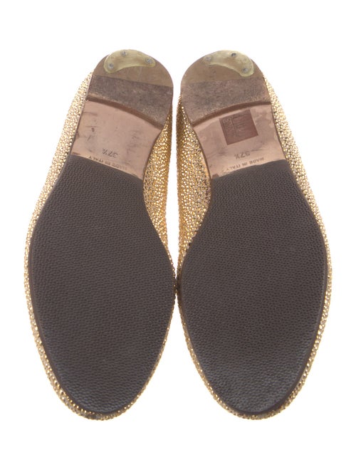 Valentino Suede Studded Accents Loafers