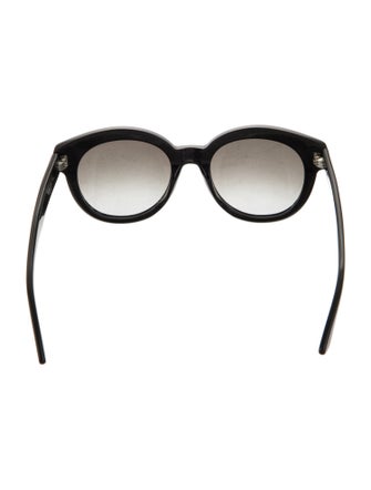 Valentino Rockstud Accents Round Sunglasses