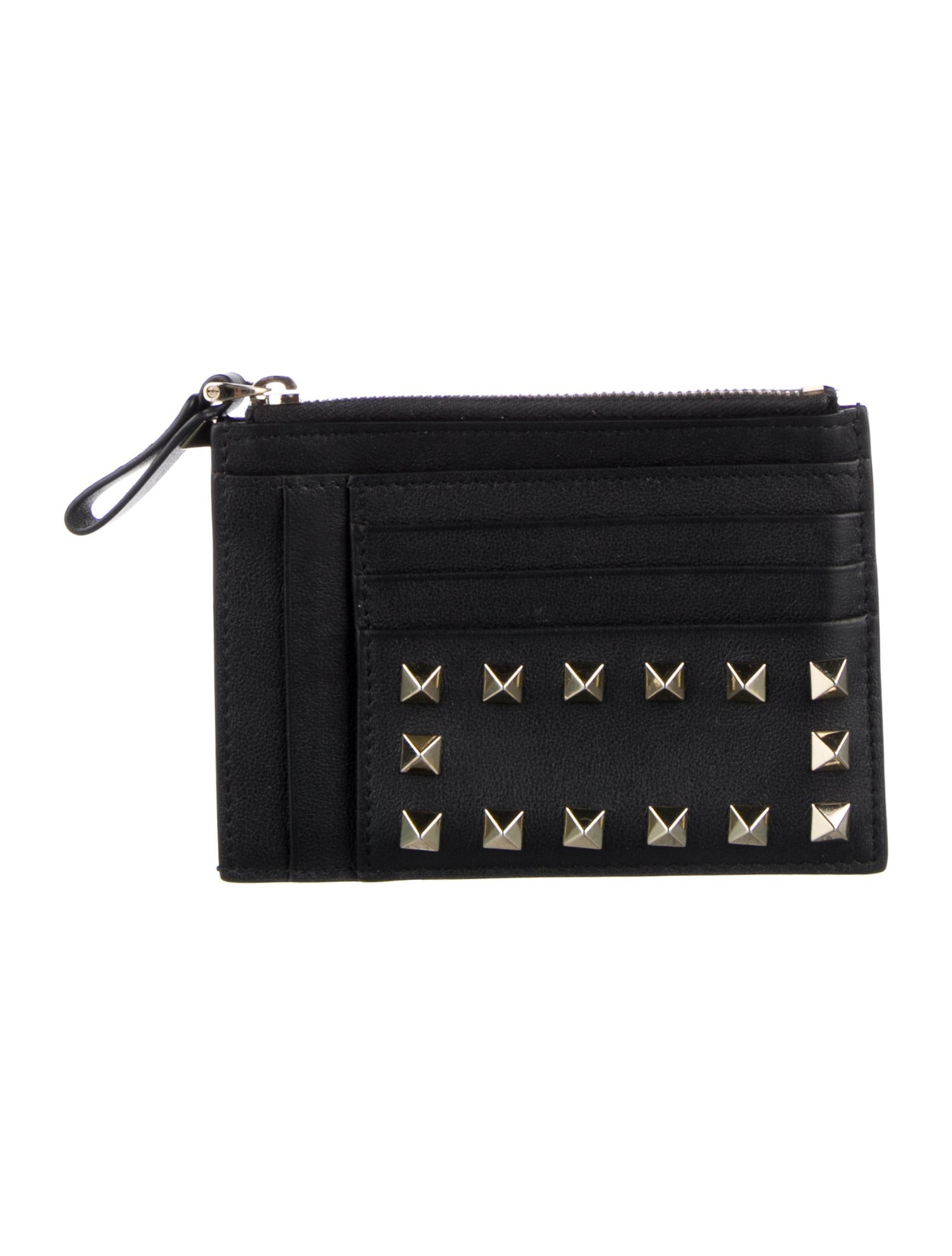 Valentino Rockstud Accents Leather Wallet w/ Tags