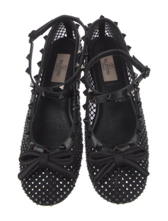 Valentino Mesh Lace Pattern Flats