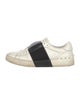 Valentino Rockstud Accents Leather Sneakers