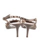 Valentino Rockstud Accents Leather Slingback Pumps