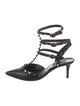 Valentino Rockstud Accents Leather T-Strap Pumps