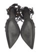 Valentino Rockstud Accents Leather T-Strap Pumps