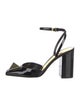 Valentino Rockstud Accents Patent Leather Slingback Pumps