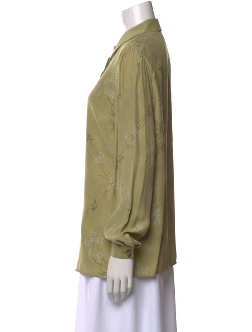 Valentino Silk Printed Button-Up Top