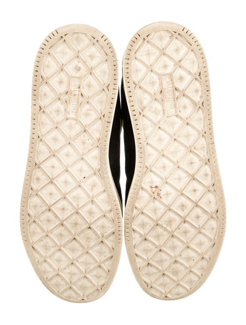 Valentino Rockstud Accents Suede Athletic Sneakers