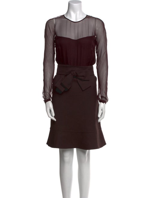 Valentino Crew Neck Knee-Length Dress