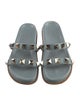 Valentino Rockstud Accents Leather Slides