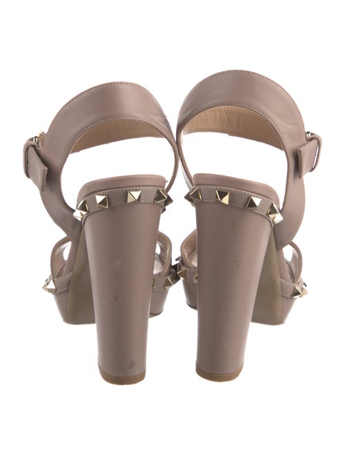 Valentino Rockstud Accents Leather Sandals