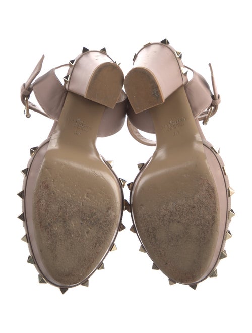 Valentino Rockstud Accents Leather Sandals