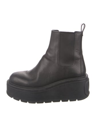 Valentino Leather Chelsea Boots